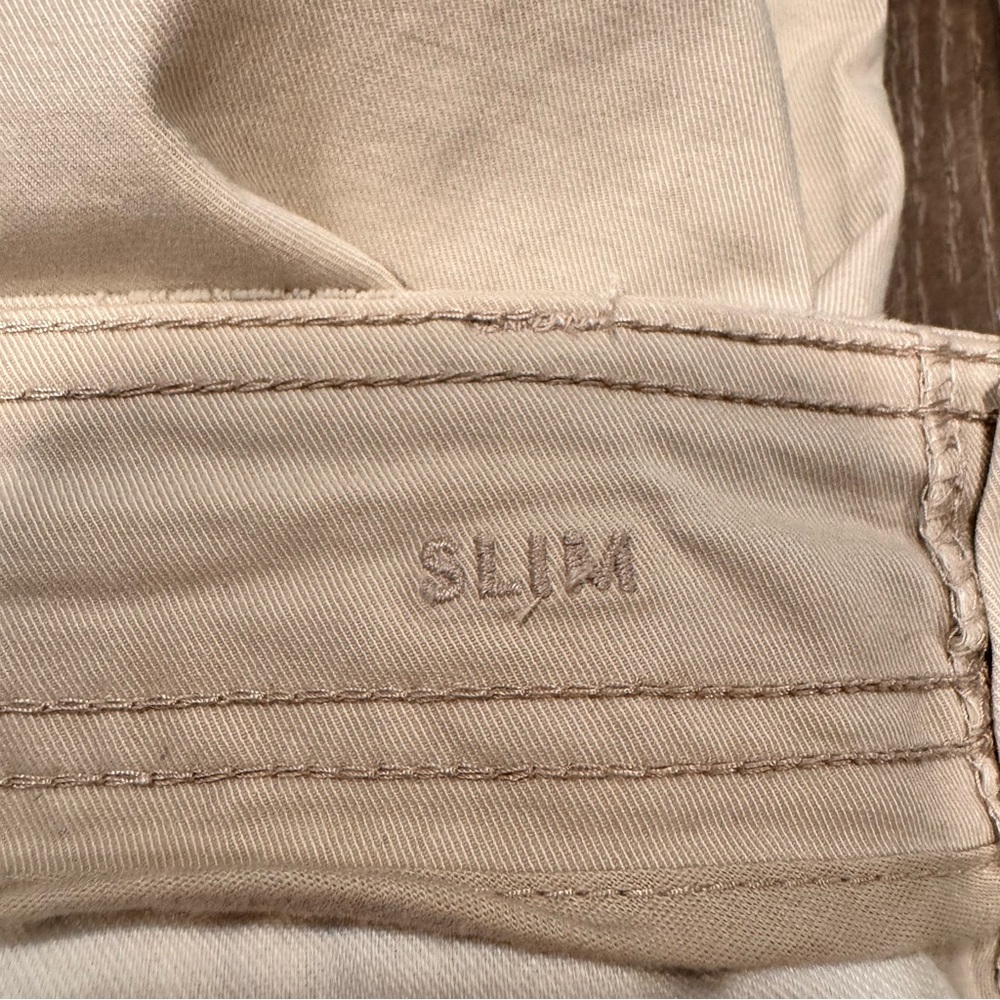 American Eagle Cargo Pants Slim Fit 36x30 Light Khaki - Picture 4 of 7